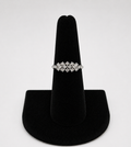 Diamond Cluster Band in 18K White Gold