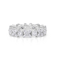 Marquise and Round LAB Diamond Wedding Eternity Ring IGI Certified